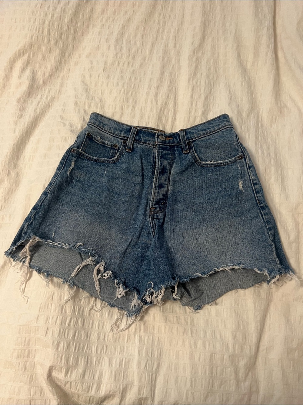 Abercrombie & Fitch the Dad Short High Rise Denim Jorts